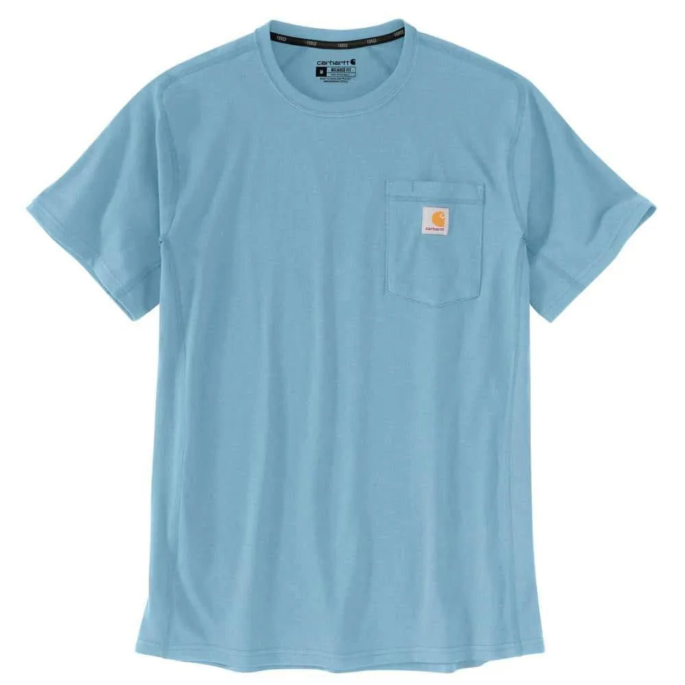 104616 - Carhartt force® relaxed fit midweight short-sleeve pocket t-shirt - Powder Blue