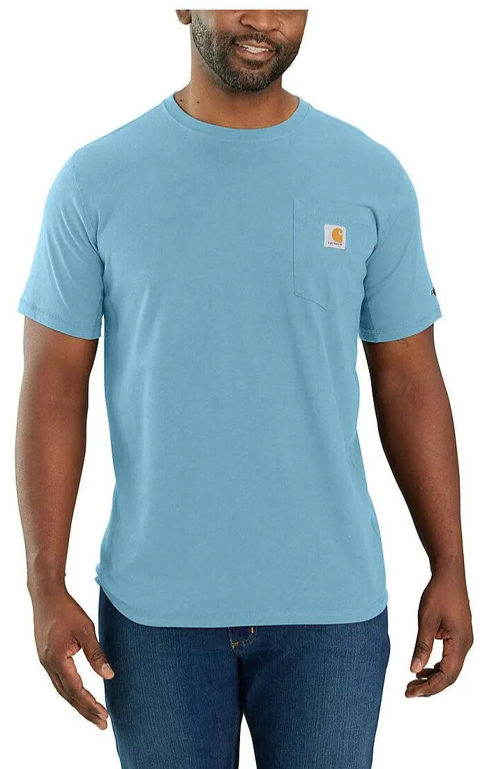 104616 - Carhartt force® relaxed fit midweight short-sleeve pocket t-shirt - Powder Blue