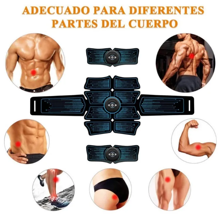 1082 EMS Muscle Training Abdominal Muscle Stimulator Home Fitness Belt(6 Pieces Orange Belts)