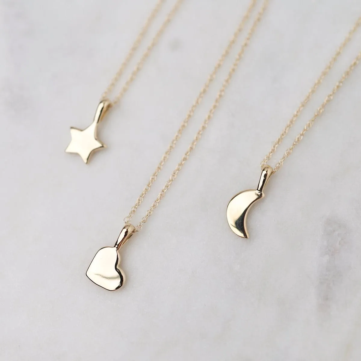 14k Gold Heart Pendant Necklace