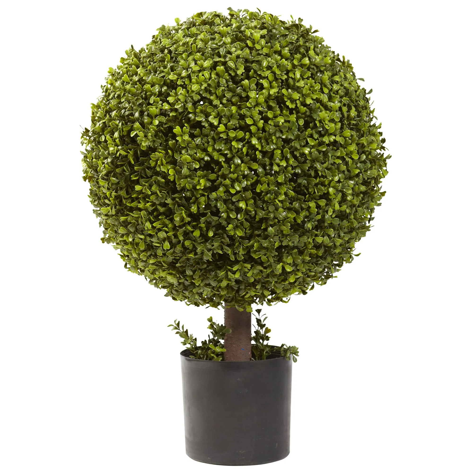 27" Boxwood Ball Topiary - Low Maintenance, Life-Like & Vibrant Silk Trees For Busy People.