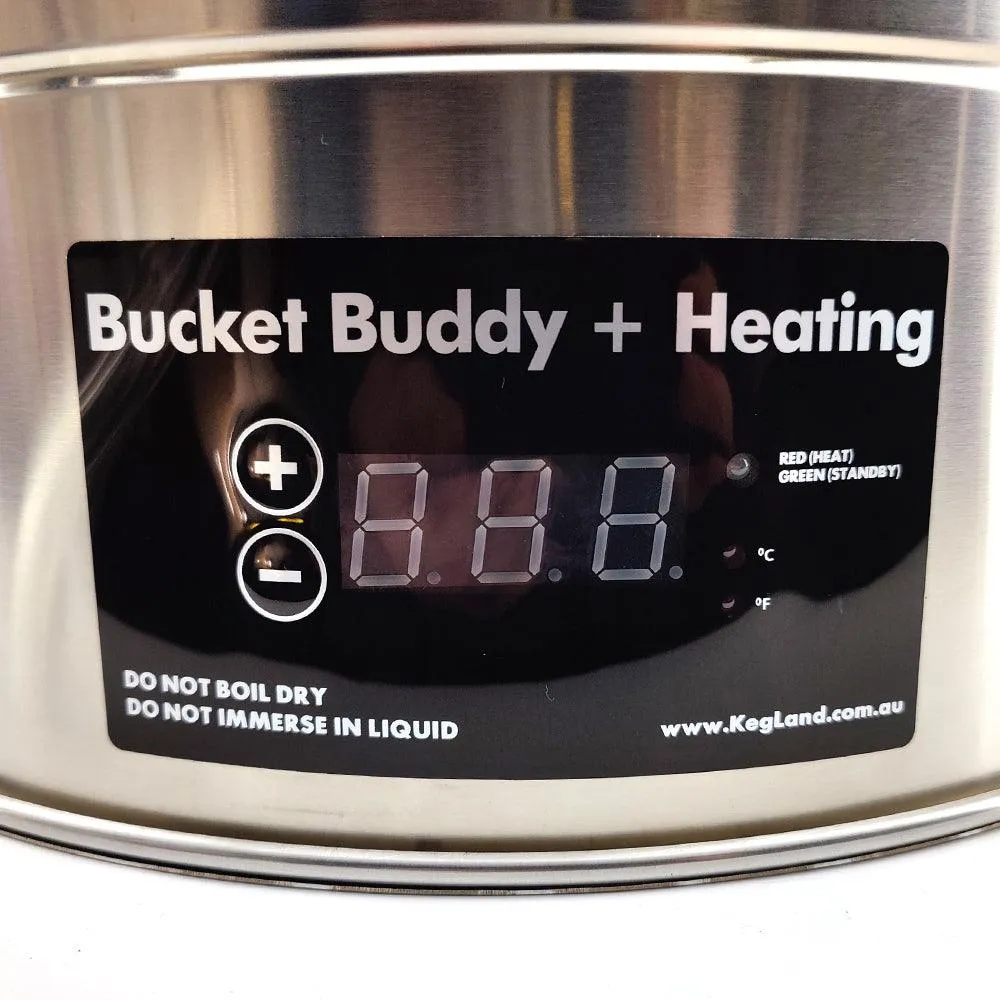 65L SS Bucket Buddy with Heating - Integrated 60watt Element 220-240V AC