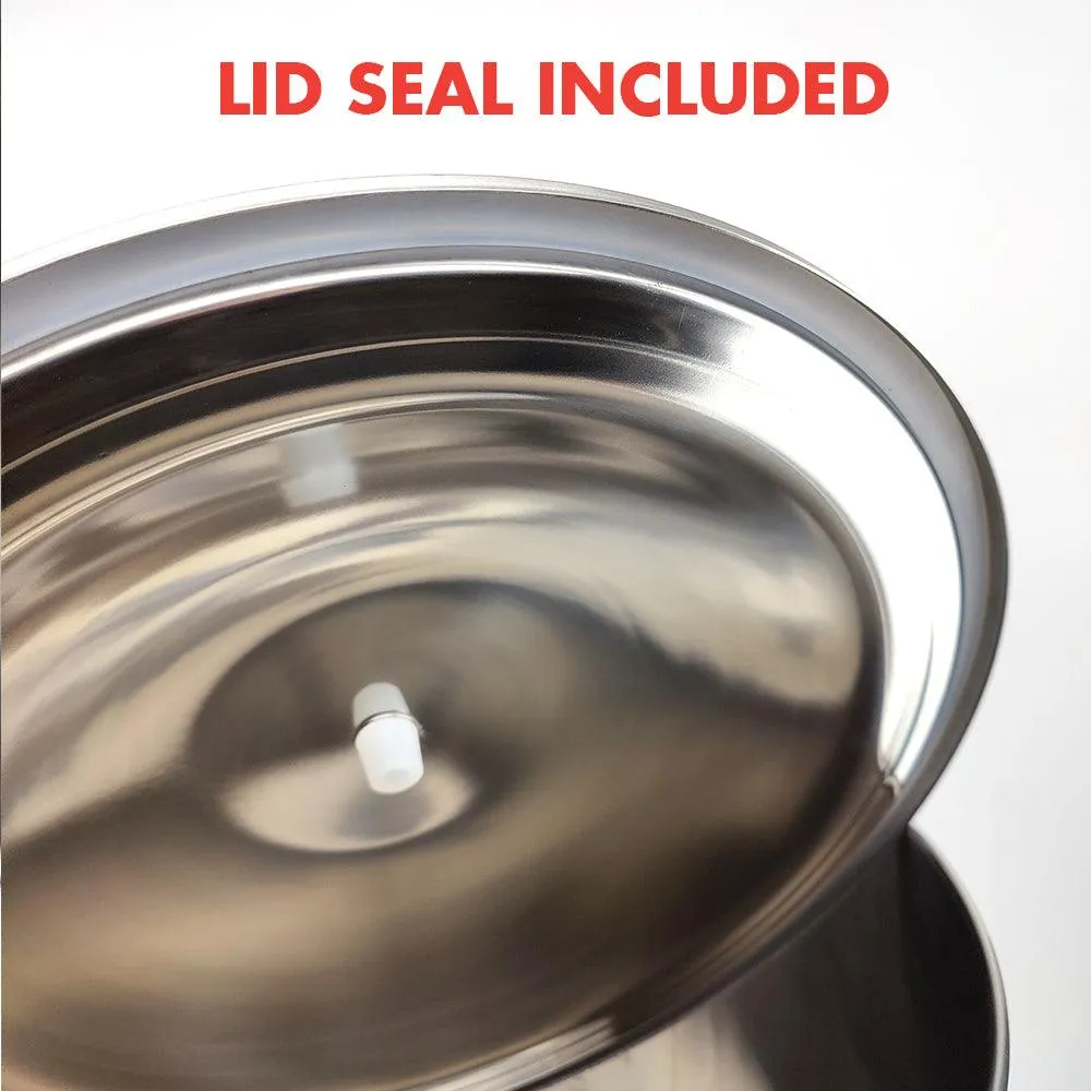 65L SS Bucket Buddy with Heating - Integrated 60watt Element 220-240V AC