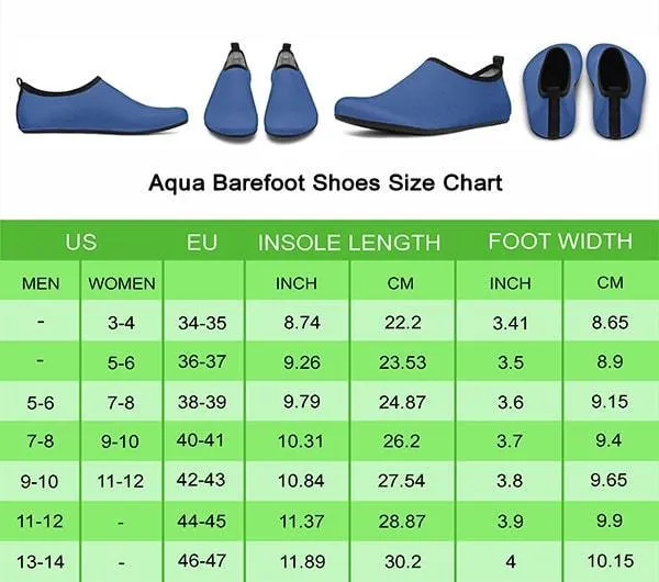 Abstract Tectonic Plates Aqua Barefoot Shoes