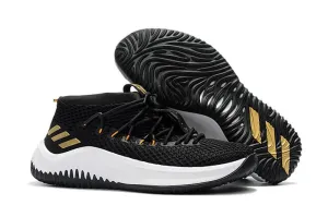 Adidas 2017 Dame 4 Black Gold Basketball Sneakers