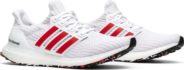 Adidas UltraBoost 4.0 'Red Stripes' Sneakers, Red