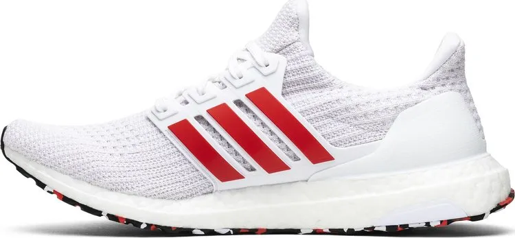 Adidas UltraBoost 4.0 'Red Stripes' Sneakers, Red