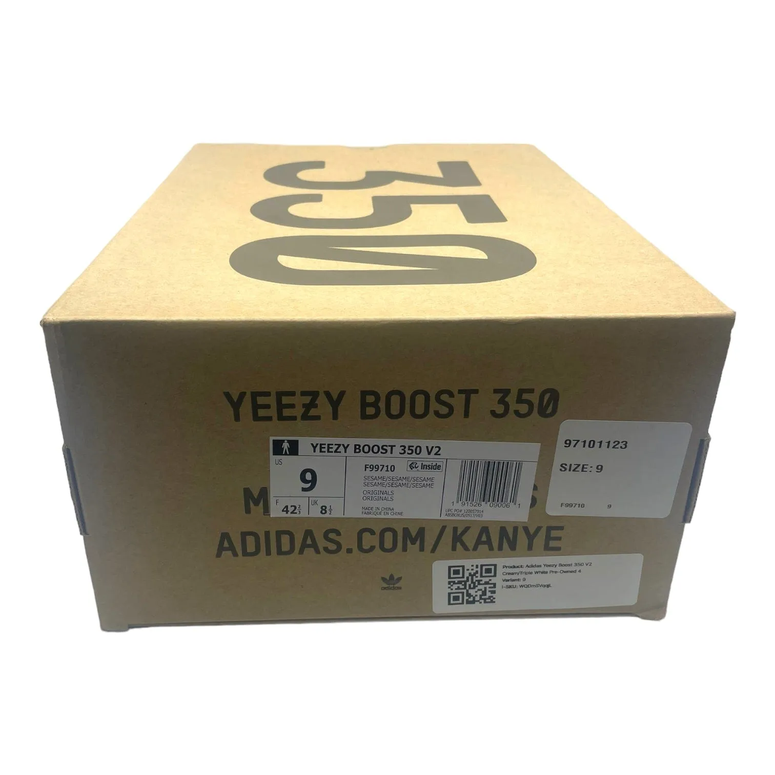 adidas Yeezy Boost 350 V2 Cream Triple White Pre-Owned