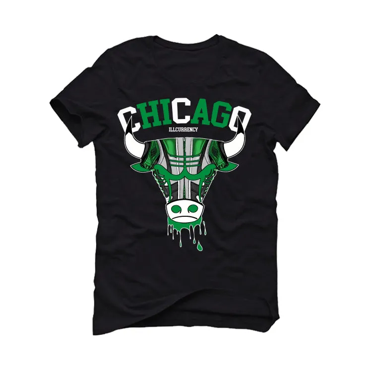 Air Jordan 1 High OG “Lucky Green” | illcurrency Black T-Shirt (Bulls head chicago)