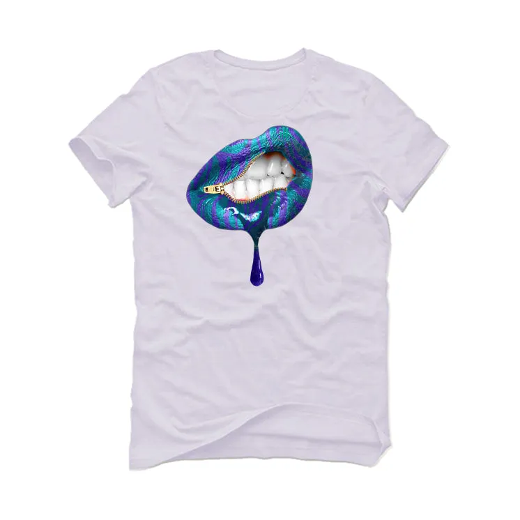 Air Jordan 1 Mid Black Grape | ILLCURRENCY White T-Shirt (LIPS UNSEALED)