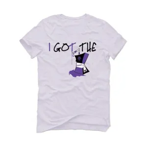 Air Jordan 1 Retro High OG “Court Purple” White T-Shirt (I got the juice)