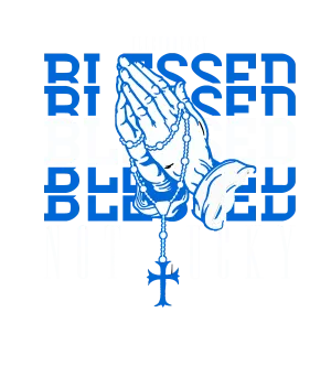 Air Jordan 1 Royal Reimagined | Illcurrency Black T-Shirt (Blessed not lucky)