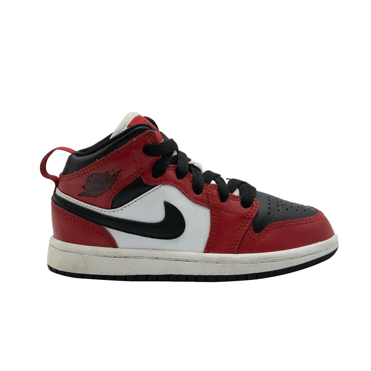 Air Jordan 1 Sneakers Fabric Red Colour For Kids