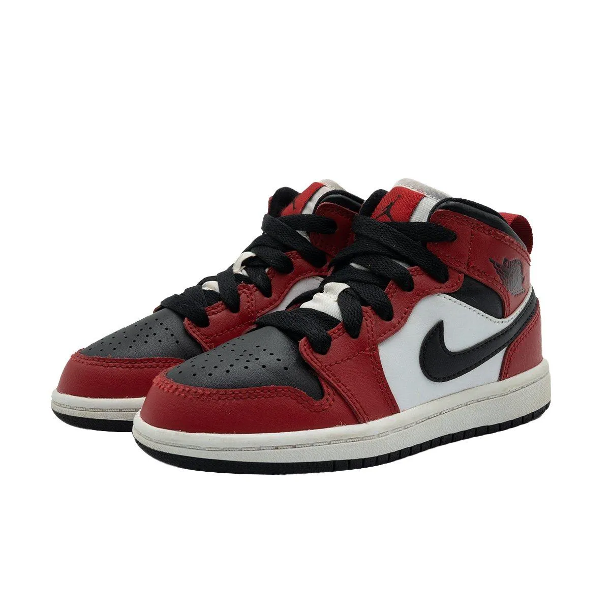 Air Jordan 1 Sneakers Fabric Red Colour For Kids