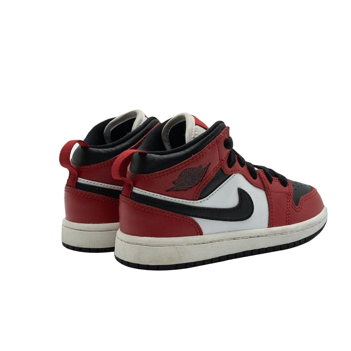 Air Jordan 1 Sneakers Fabric Red Colour For Kids