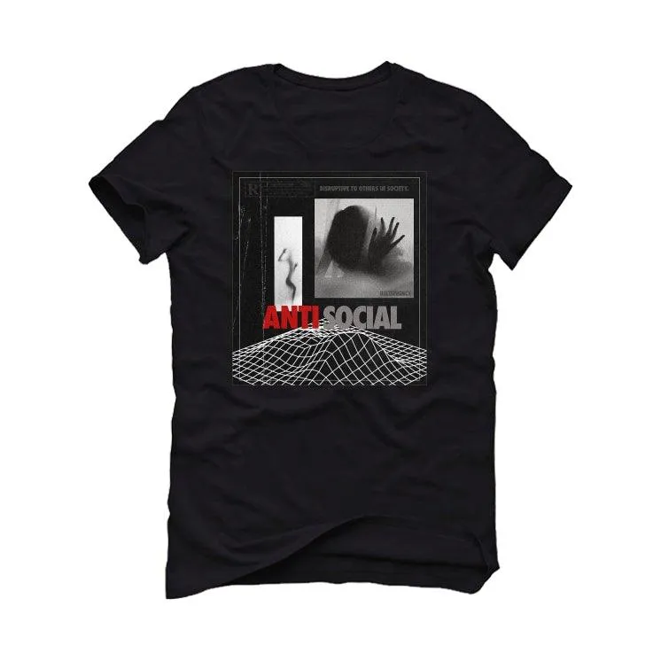 Air Jordan 12 “Playoffs” 2022 Black T-Shirt (ANTI SOCIAL)