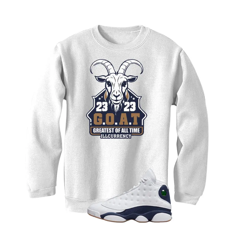 Air Jordan 13 Midnight Navy White T-Shirt (GOAT 23)| illcurrency