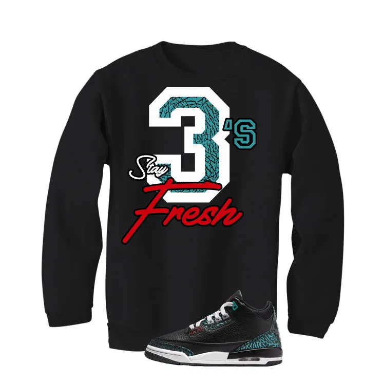 Air Jordan 3 GS Moto Black T-Shirt (Stay Fresh)| illcurrency