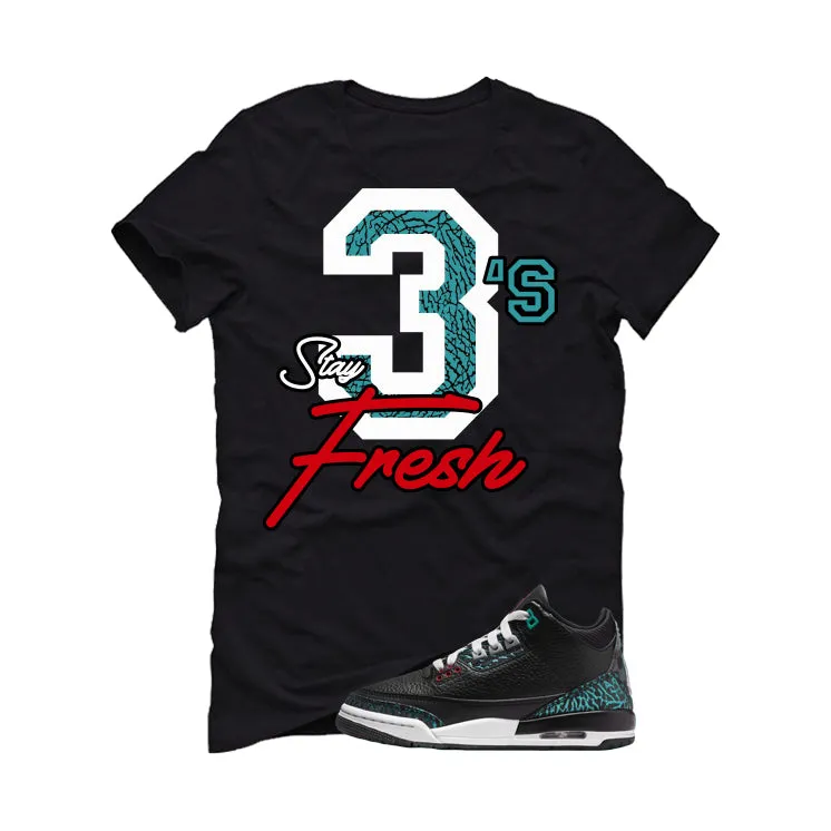 Air Jordan 3 GS Moto Black T-Shirt (Stay Fresh)| illcurrency