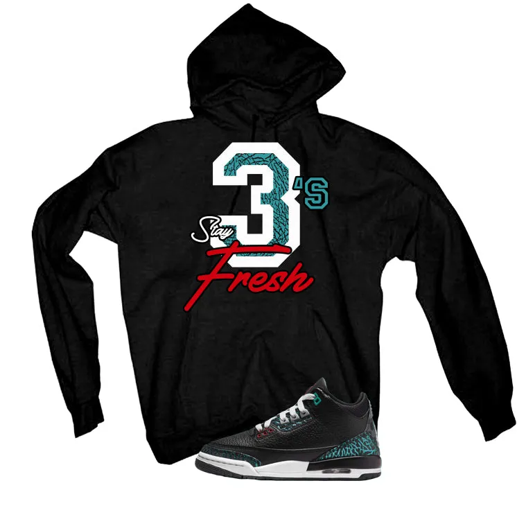 Air Jordan 3 GS Moto Black T-Shirt (Stay Fresh)| illcurrency