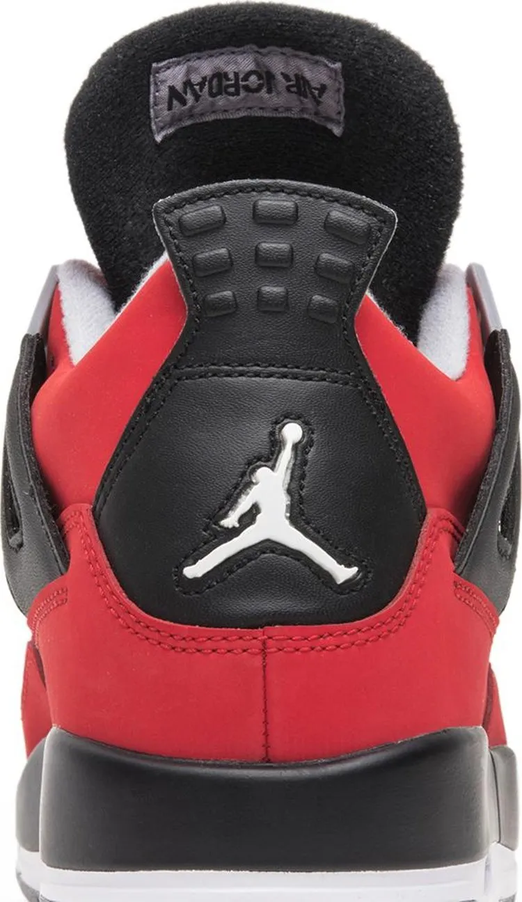 Air Jordan 4 Retro GS Toro Bravo Sneakers, Red