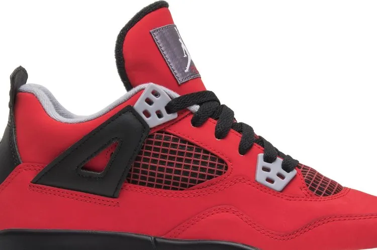 Air Jordan 4 Retro GS Toro Bravo Sneakers, Red