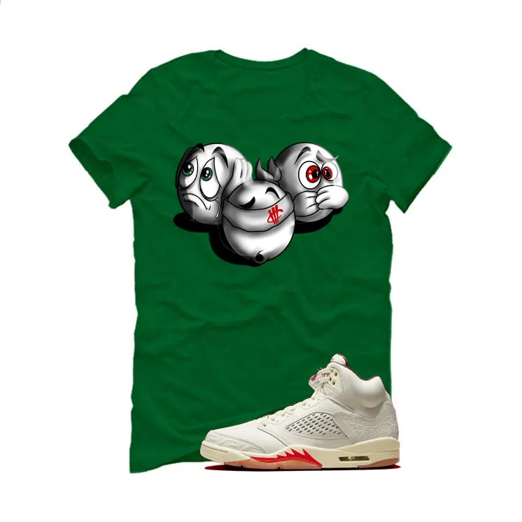 Air Jordan 5 El Grito Pine Green T-Shirt (SEE NO EVIL)| illcurrency