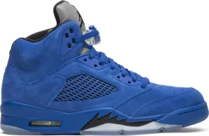 Air Jordan 5 Retro Blue Suede sneakers, blue