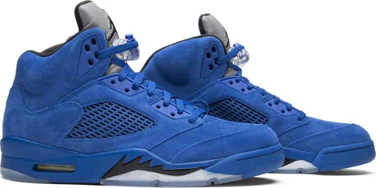 Air Jordan 5 Retro Blue Suede sneakers, blue