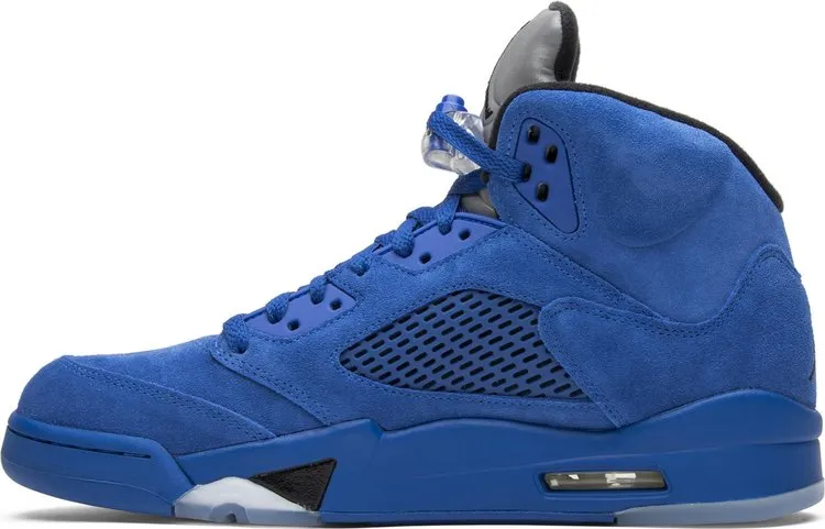 Air Jordan 5 Retro Blue Suede sneakers, blue