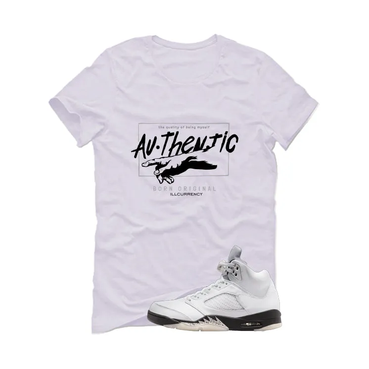 Air Jordan 5 White Black White T-Shirt (Authentic)| illcurrency