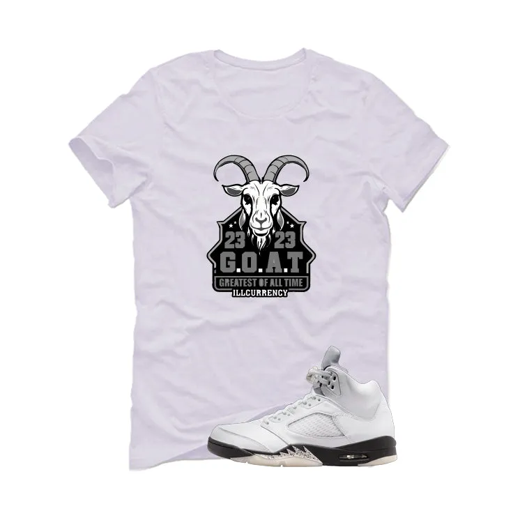 Air Jordan 5 White Black White T-Shirt (GOAT 23)| illcurrency