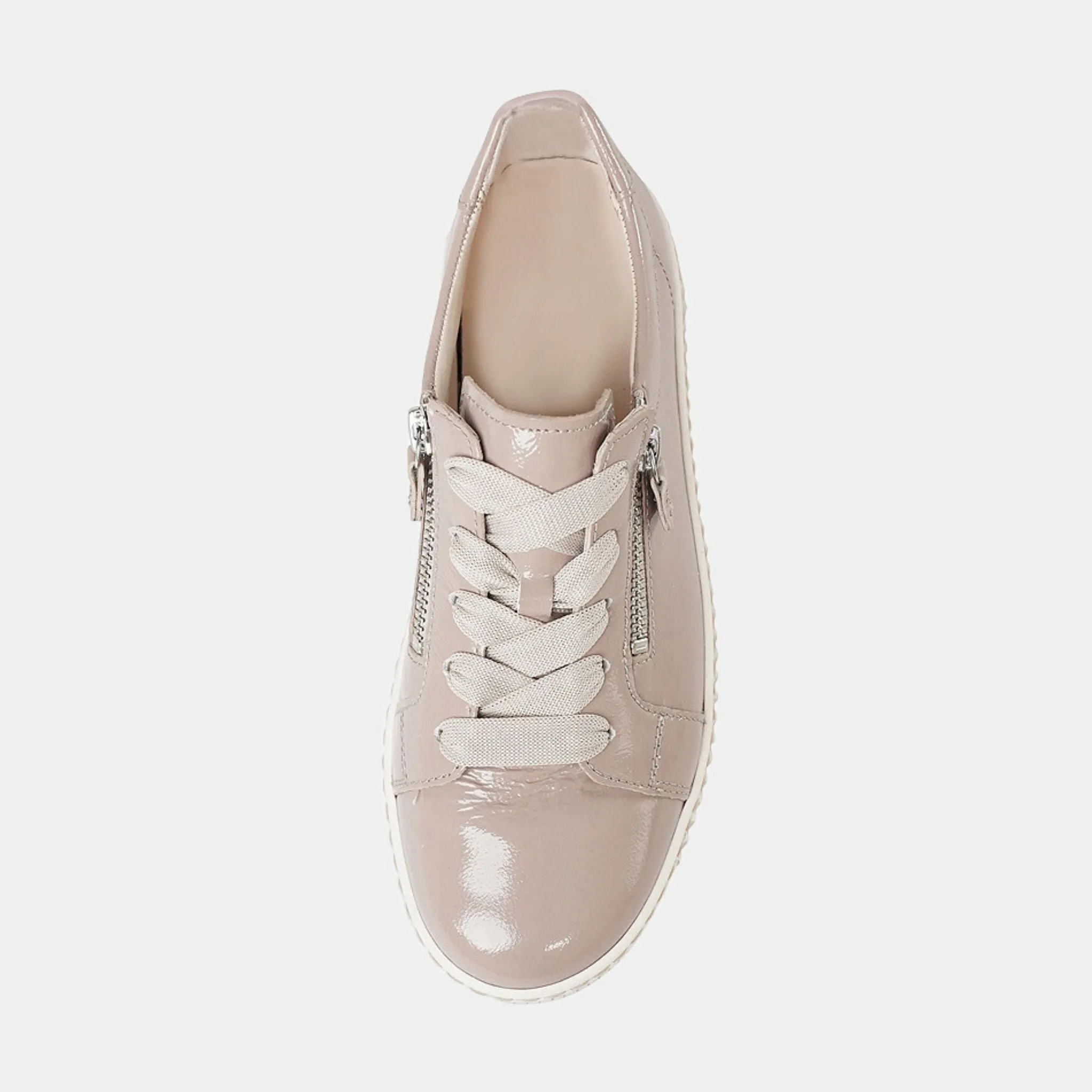 Amelia Nude Patent Sneakers