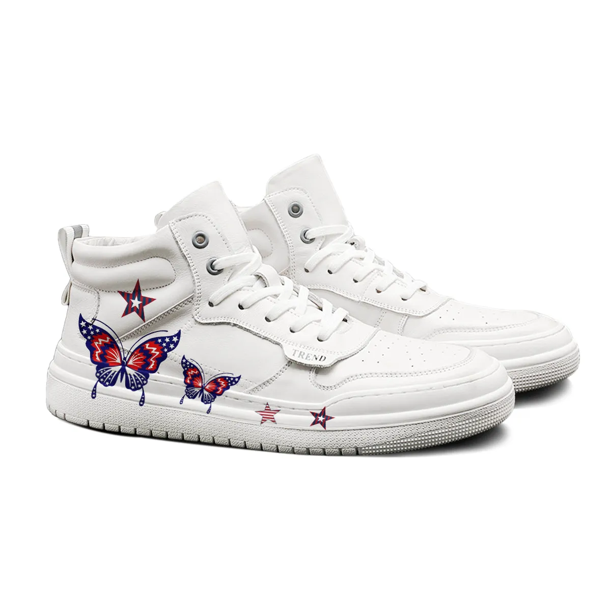 American Flag Butterfly High Top Sneaker