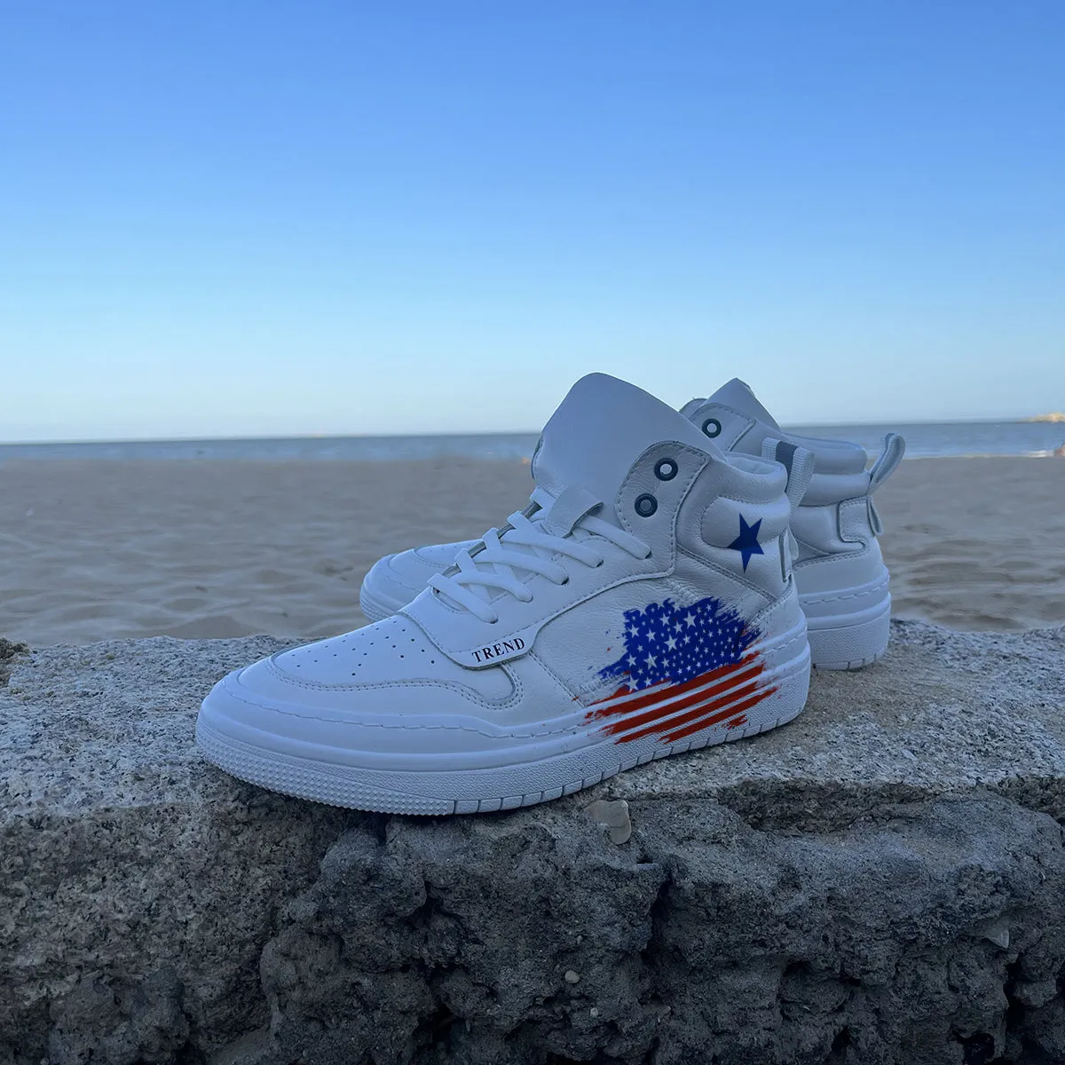 American Flag High Top Sneaker