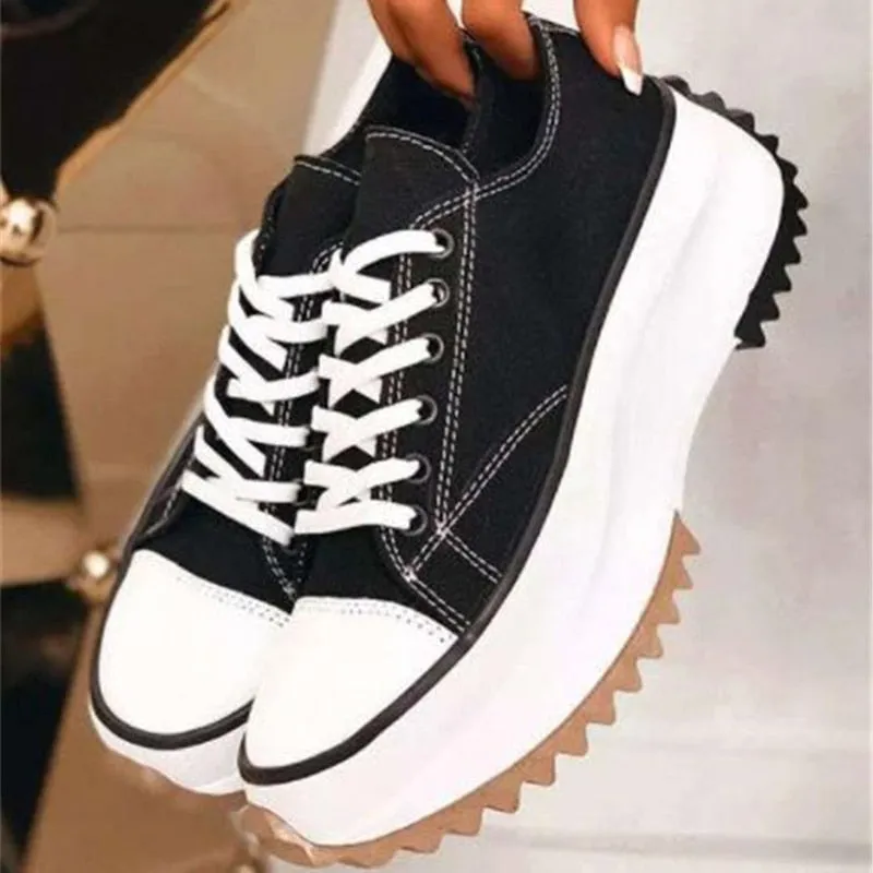 Amozae-  Sneaker Shoes For Women 2024 Zebra Platform Canvas Shoes Fashion Woman Sport Casual Vulcanized Shoes Female Chaussure Femme