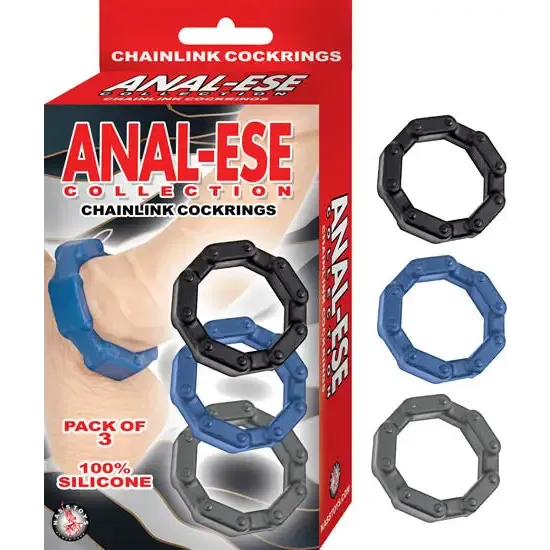 Anal-ese Collection Chain Link Cock Rings