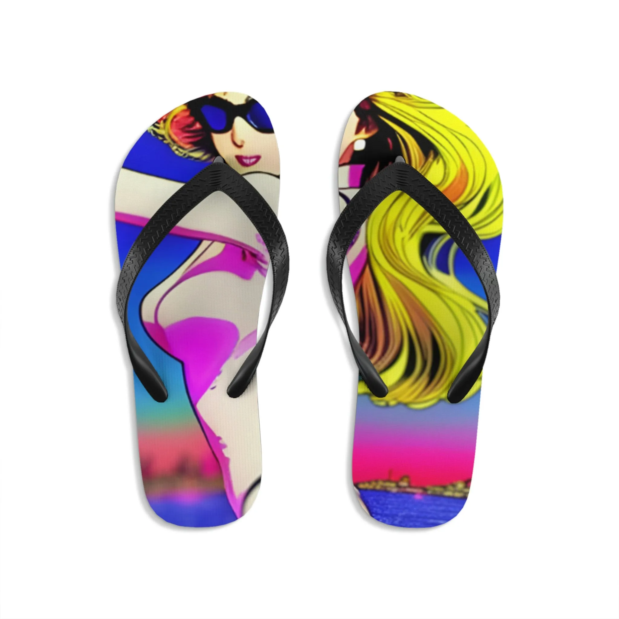 Anime girl Unisex Flip-Flops