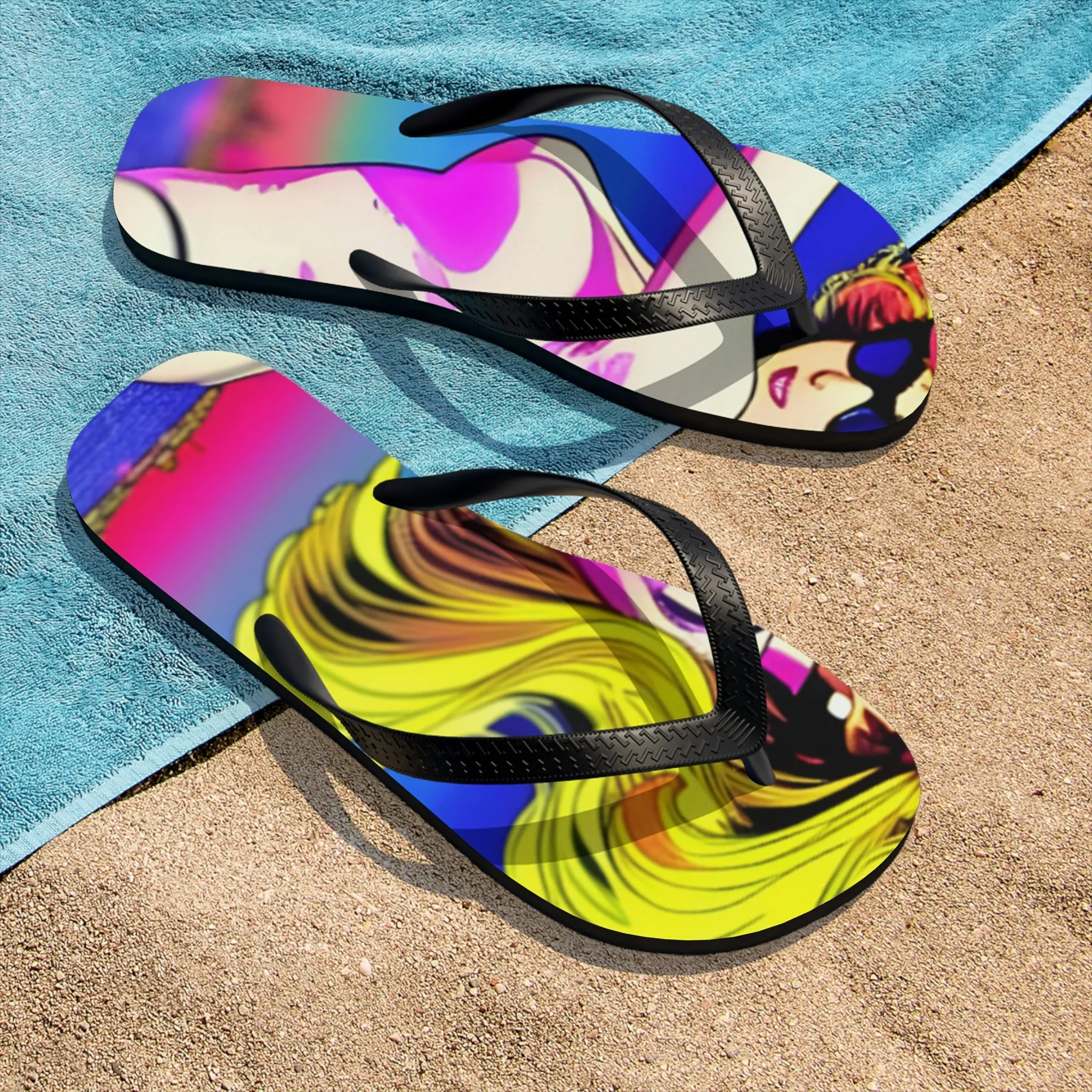 Anime girl Unisex Flip-Flops