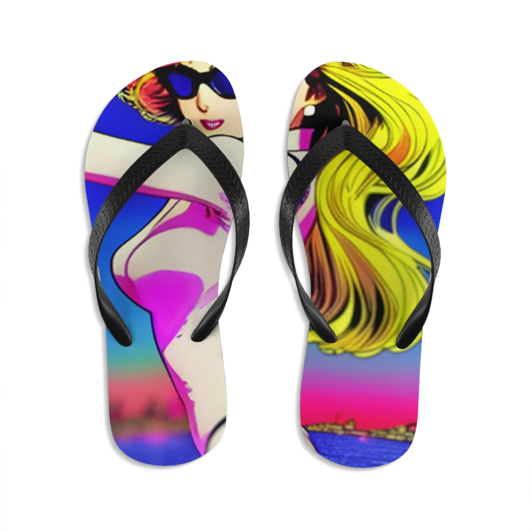 Anime girl Unisex Flip-Flops