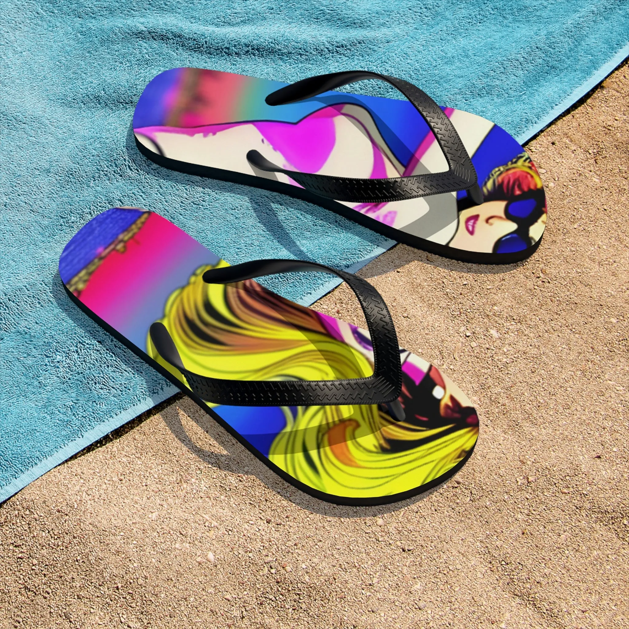 Anime girl Unisex Flip-Flops