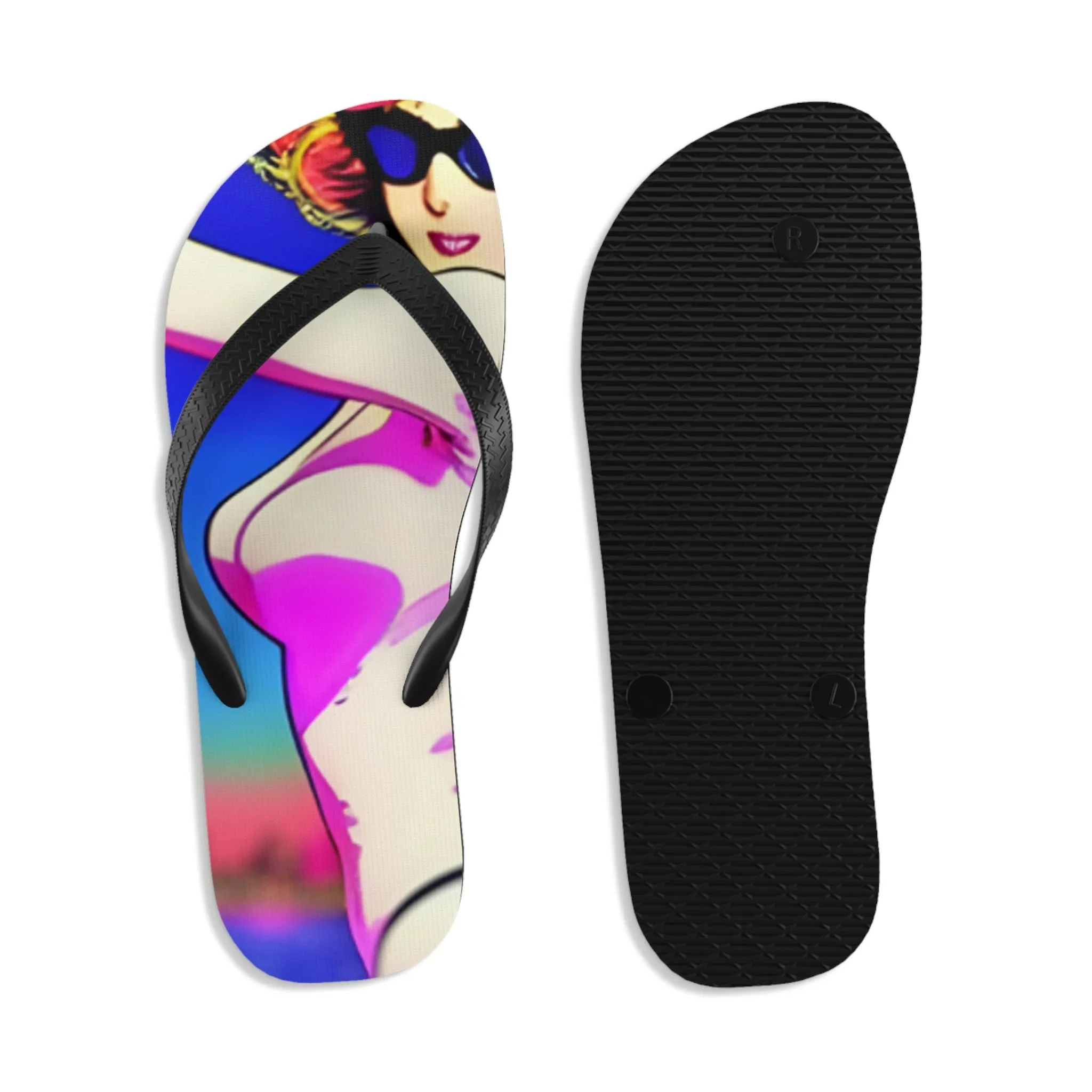 Anime girl Unisex Flip-Flops