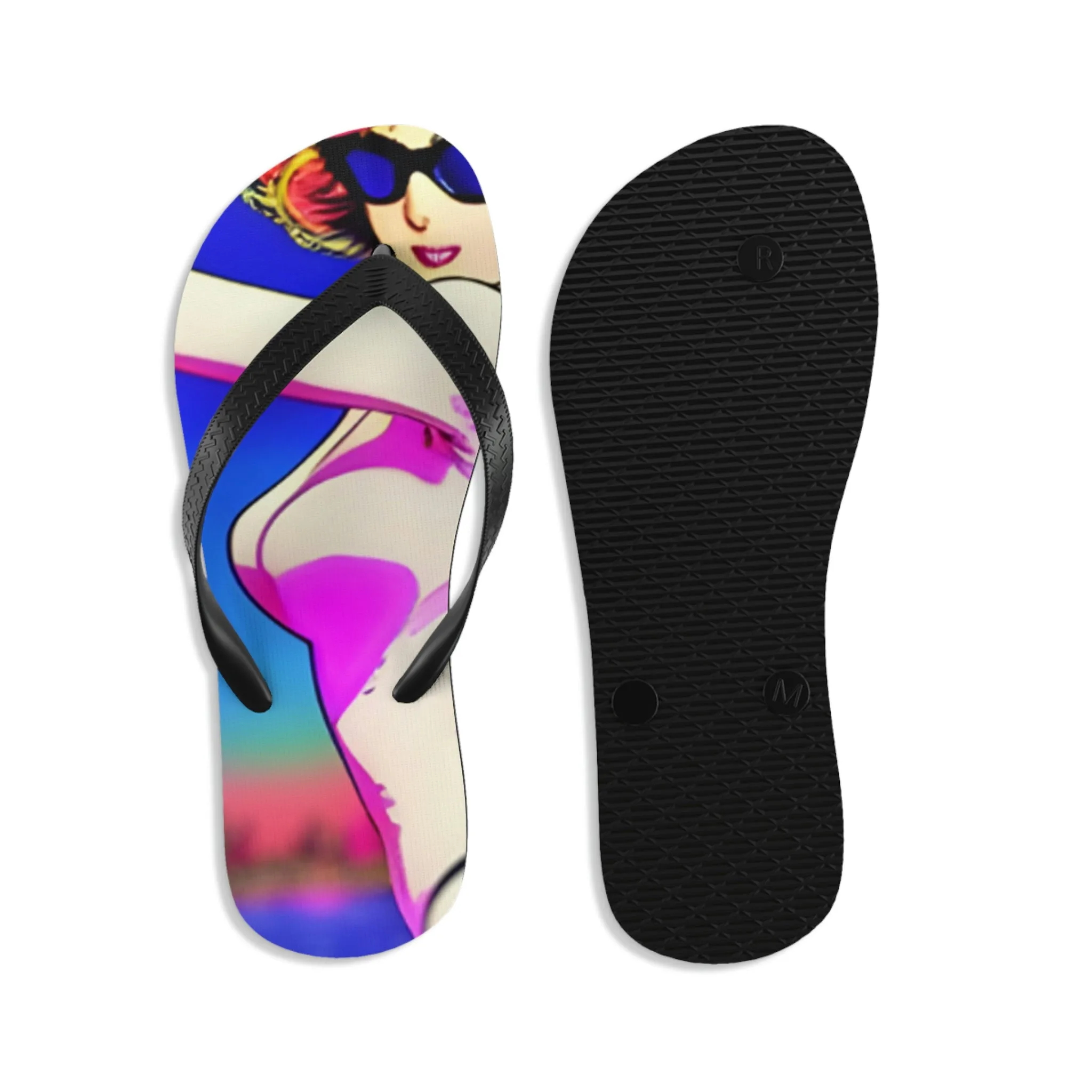 Anime girl Unisex Flip-Flops