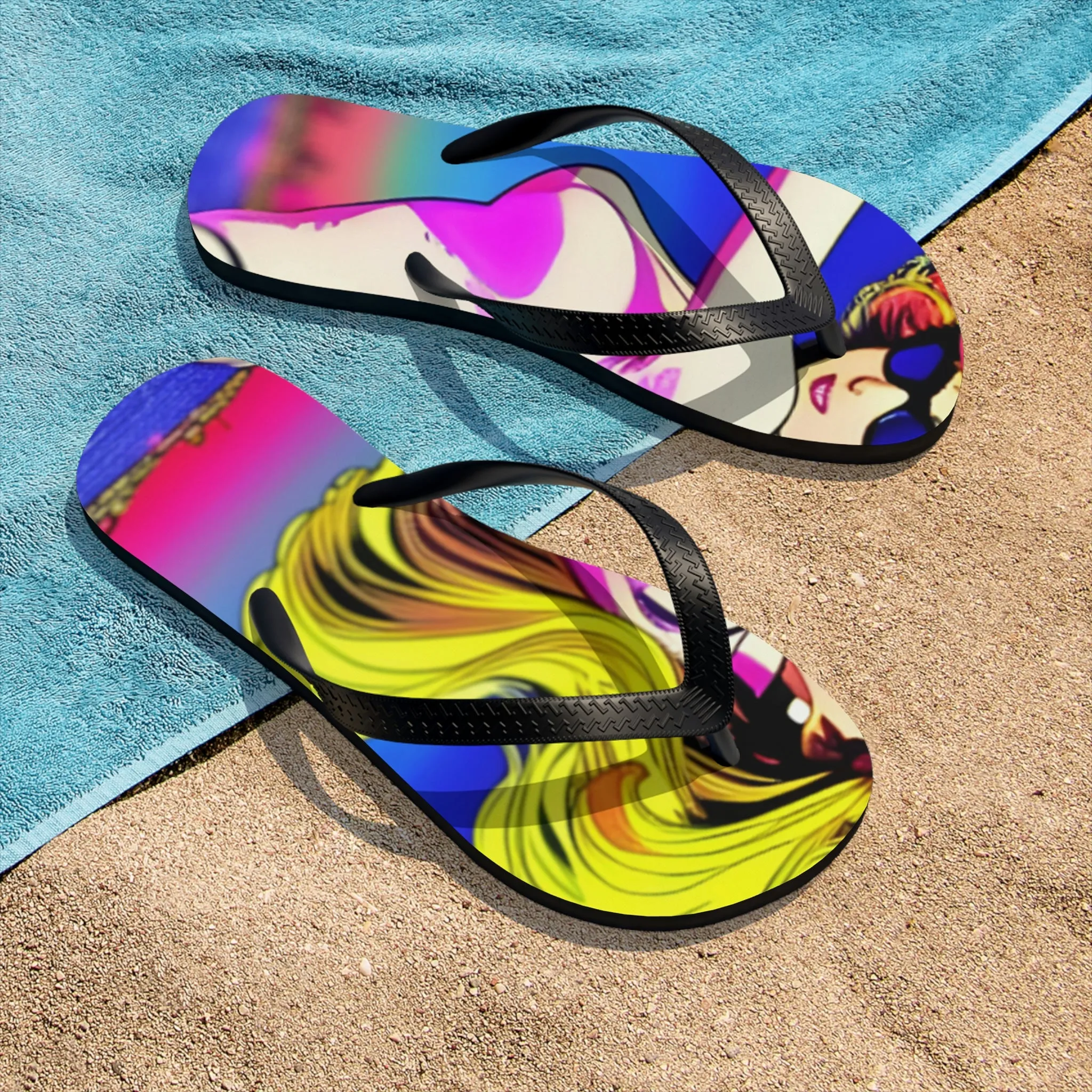 Anime girl Unisex Flip-Flops