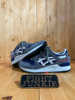 ASICS GEL LYTE III 3 Men Size 10 Suede & Mesh Running Training Shoes Sneakers Gray & Blue H306N