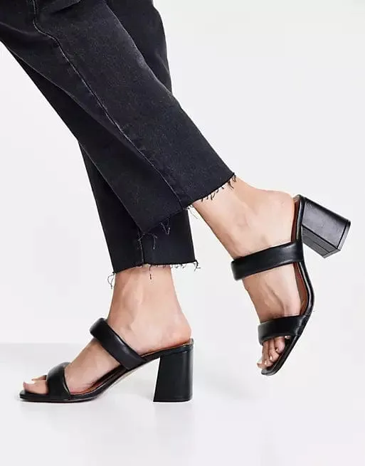 ASOS -  Wide Fit Hyatt Padded Mules