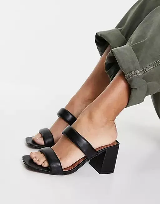 ASOS -  Wide Fit Hyatt Padded Mules