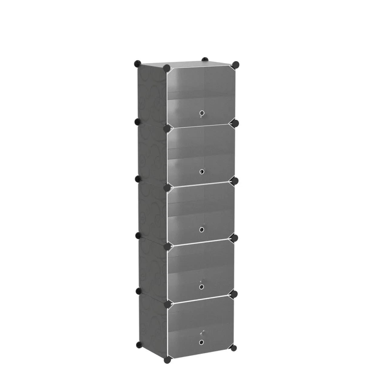 AYSIS Portable Shoe Rack Organizer 30 Pair Tower Shelf Storage Cabinet Stand Expandable for Heels, Boots, Slippers, (Plastic-Double-10-Layer-Black)