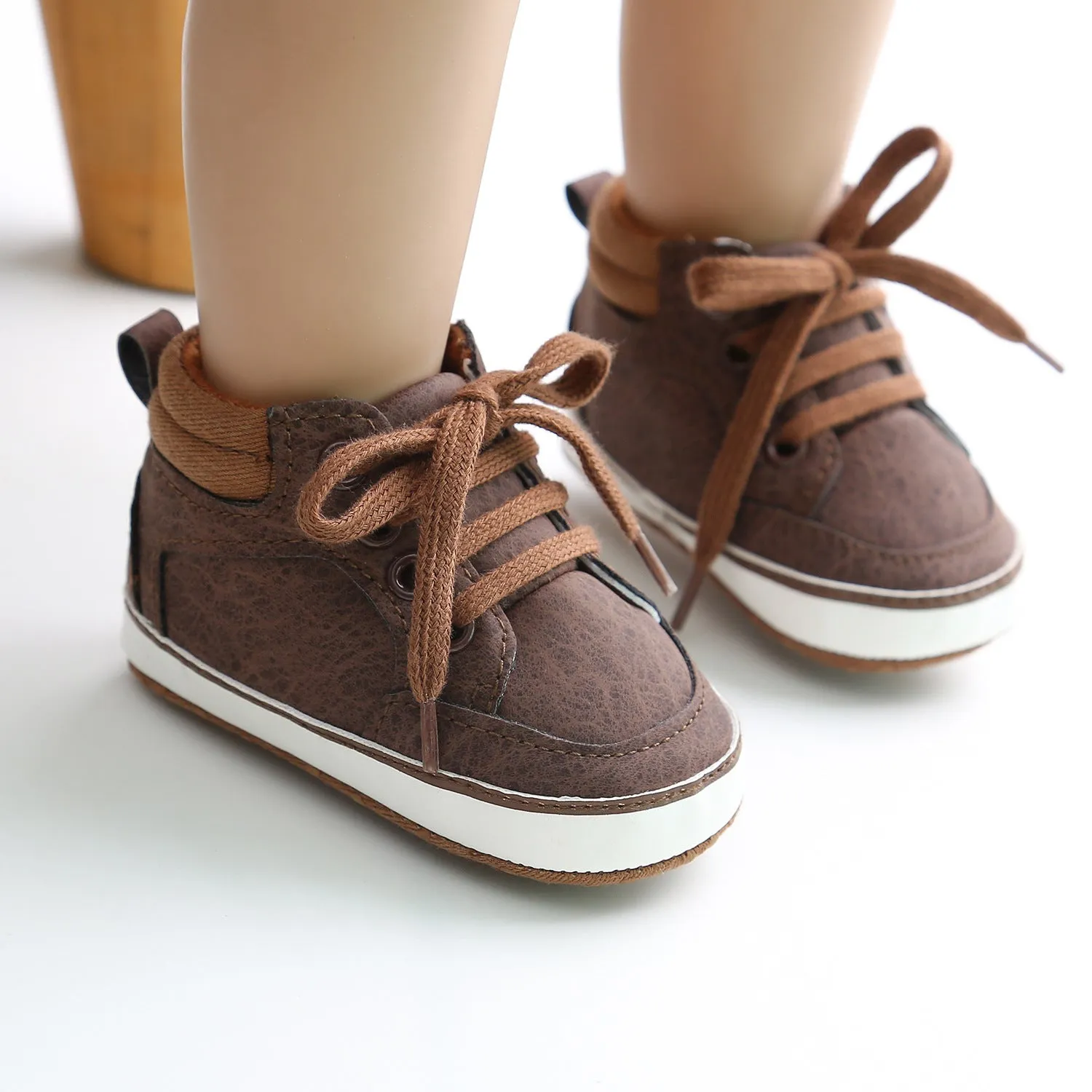 Baby Boy PU Leather Sneakers - 0912