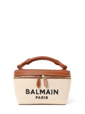 Balmain   B-army canvas vanity case 